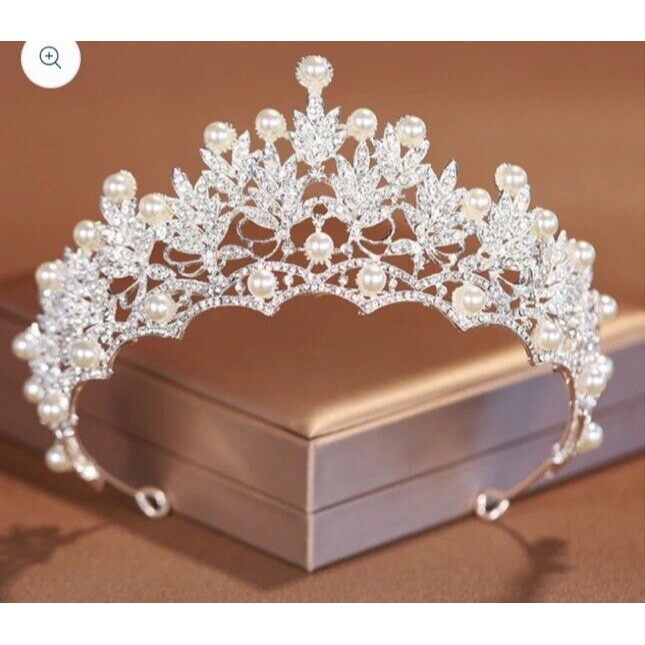 Pear Tiara Jeweled Crown Wedding Bridal Queen Princess Headpiece Wedding