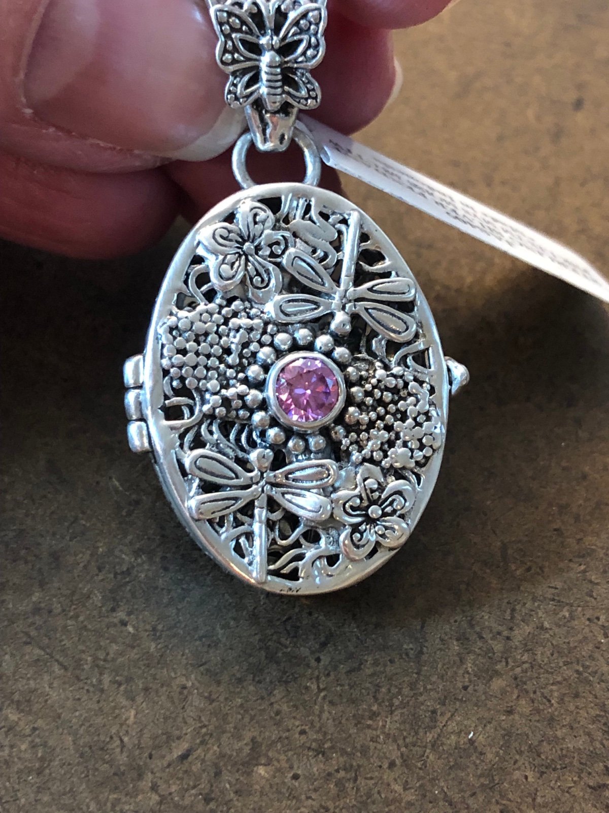 Sarda Sterling Silver Tanzanite locket pendant