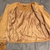 ODYN Faux Suede tan chic asymmetrical biker Moto jacket size S/M