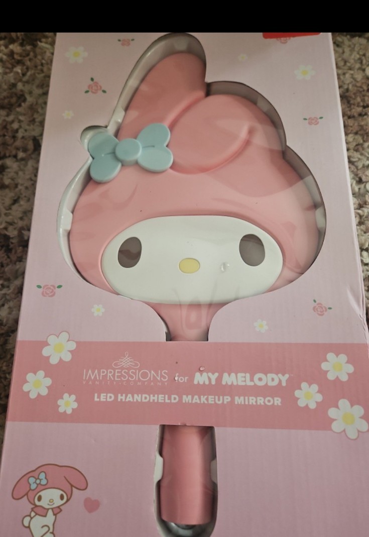 My Melody led handheld mirror