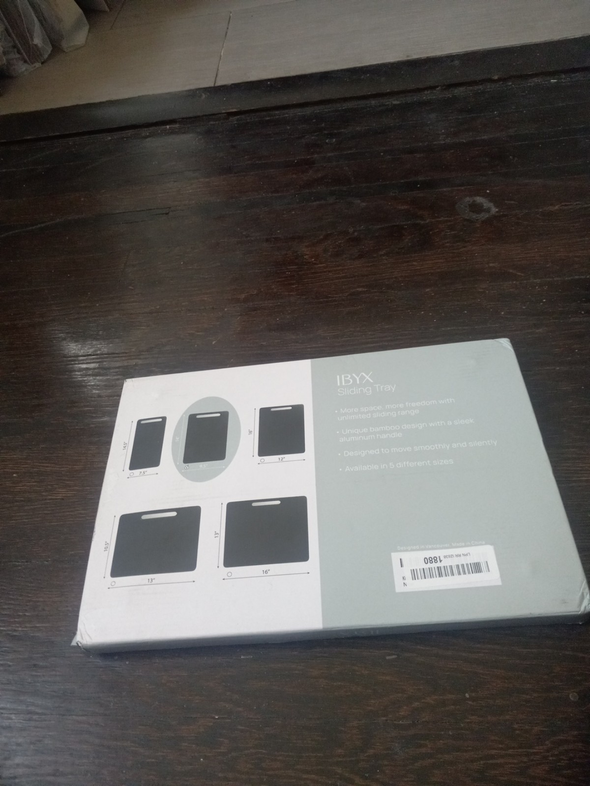 Ibyx Sliding Tray for Coffee Pot or Small Kitchen Appliances 9.5”x14” Black