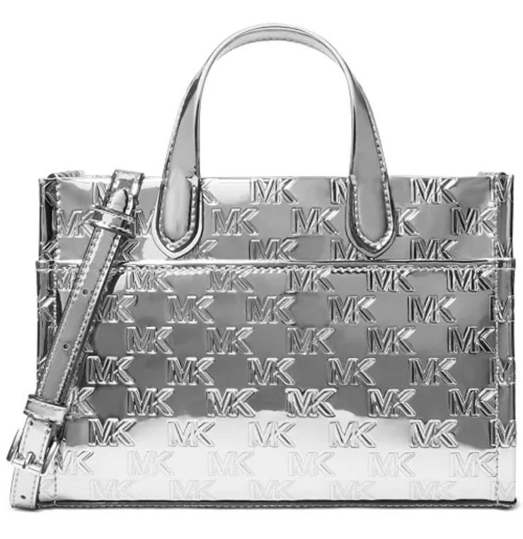 Michael Kors Gigi handbag Silver NWT