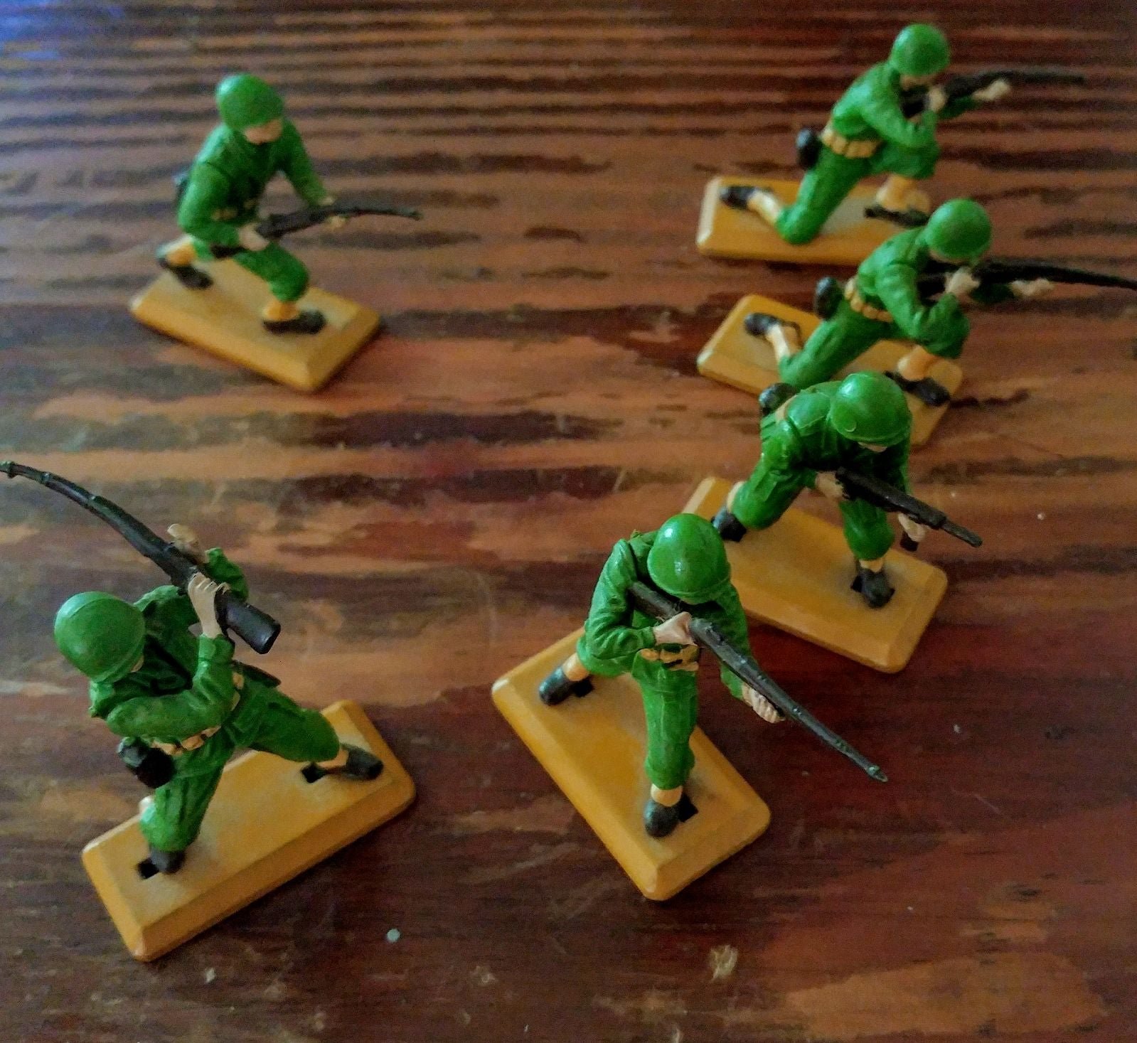 Vintage diecast toy soldiers