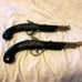 Vintage Captain Hook Cork Gun Tin Toy
