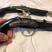 Vintage Captain Hook Cork Gun Tin Toy