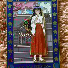 Sailor Moon High Priestess Tarot Card Pin with Rei/Sailor Mars