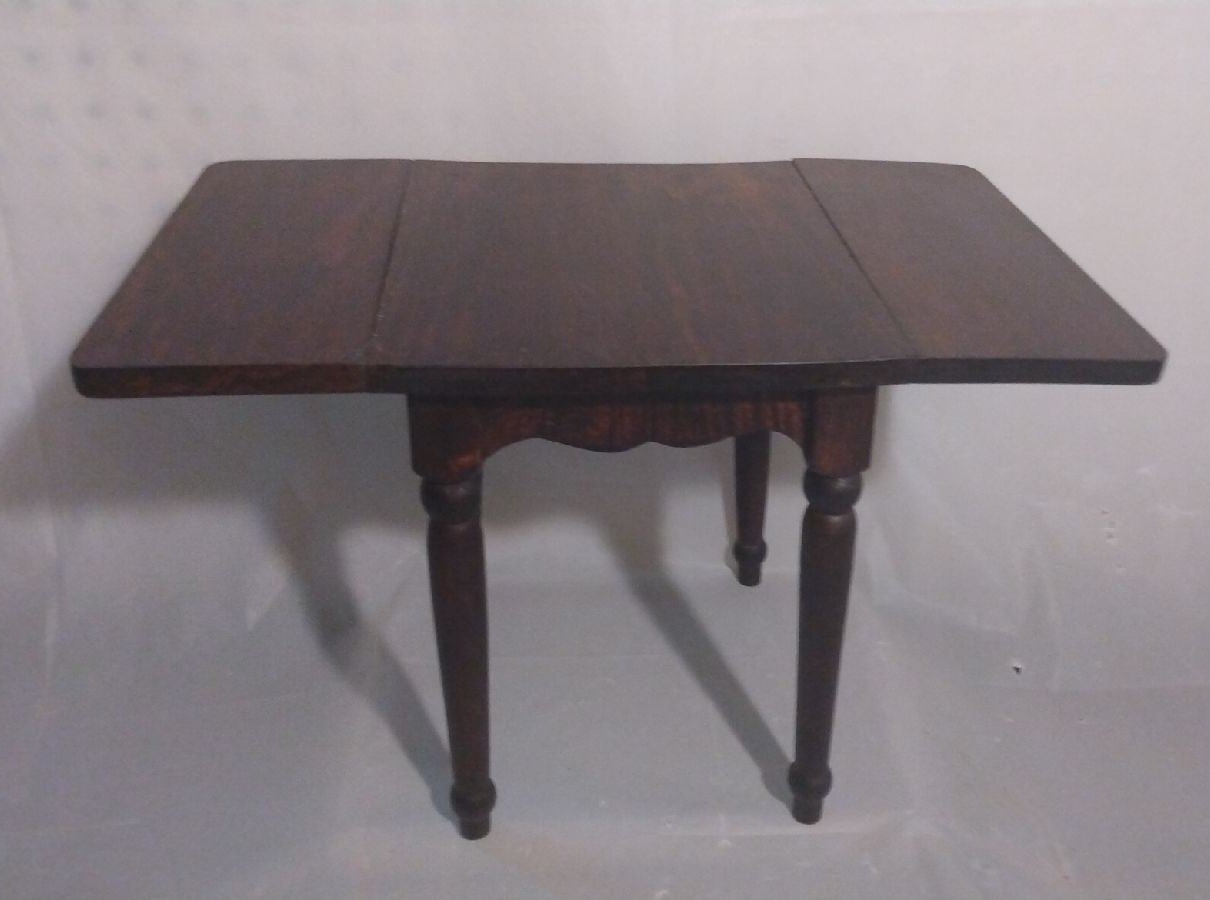 Wooden Drop Leaf Doll Dining Table for 18 Dolls