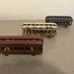 Patriotic Set of Antique Toy Train Metal Cars