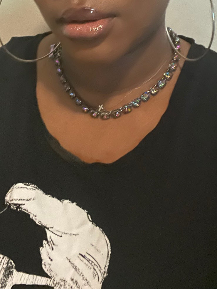 Rare Kate spade iridescent oil slick fancy that necklace retail 185
