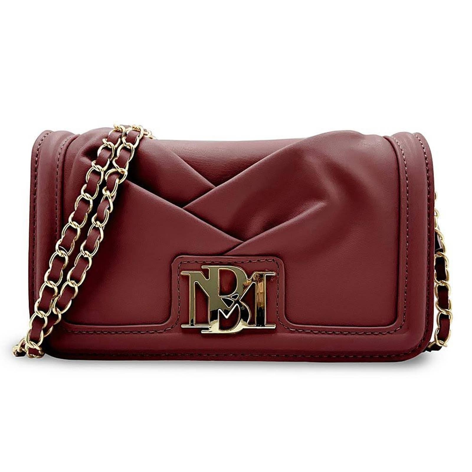 NWT Badgley Mischka Pleated Crossbody Bag