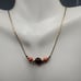N2804 carnelian cranberry moondrop necklace