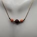 N2804 carnelian cranberry moondrop necklace