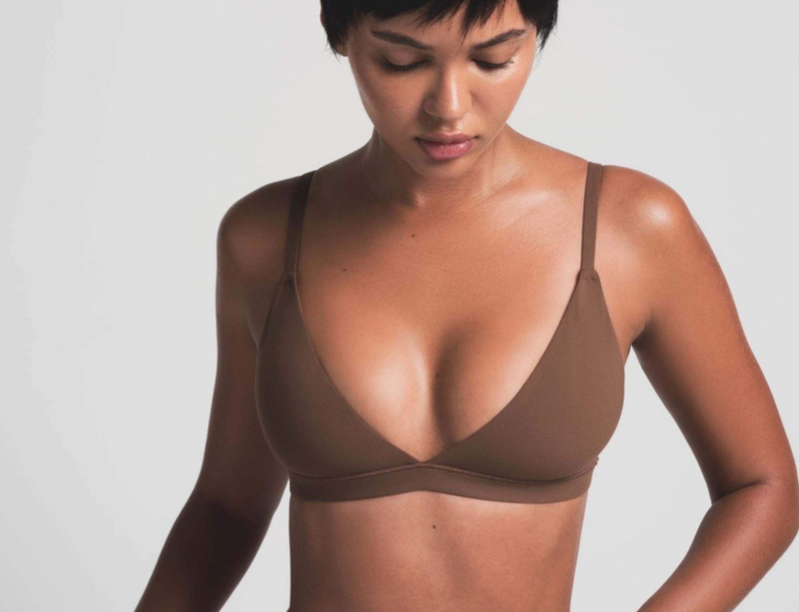Skims Fits Everybody Triangle Bralette mocha medium