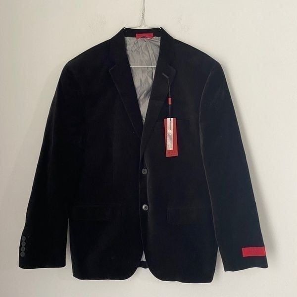 Alfani Men’s Velvet Solid Blazer Black 38S