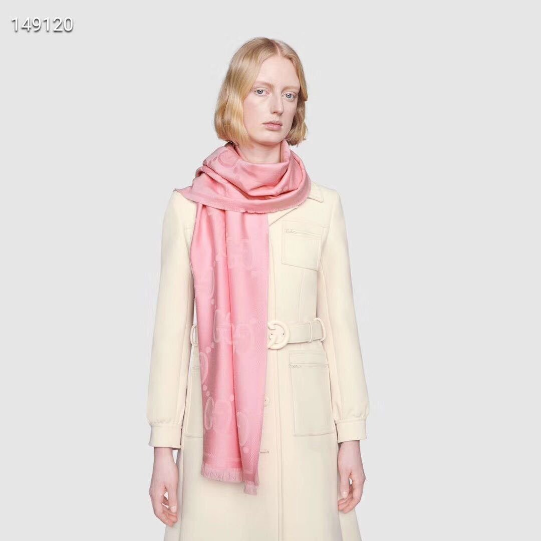 Pink Gucci organic wool jacquard
