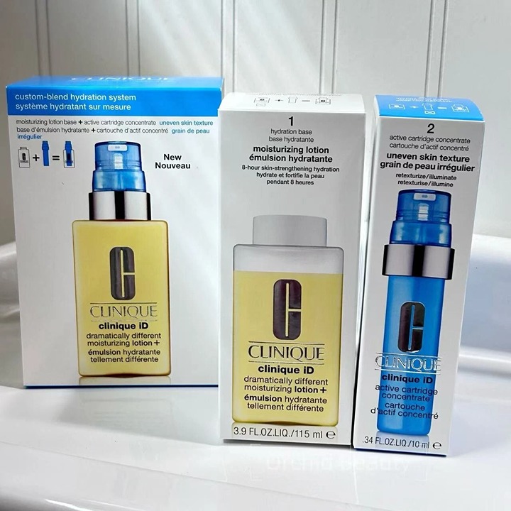Clinique Custom Hydration System Moisturizing Lotion + Cartridge Concentrate~New
