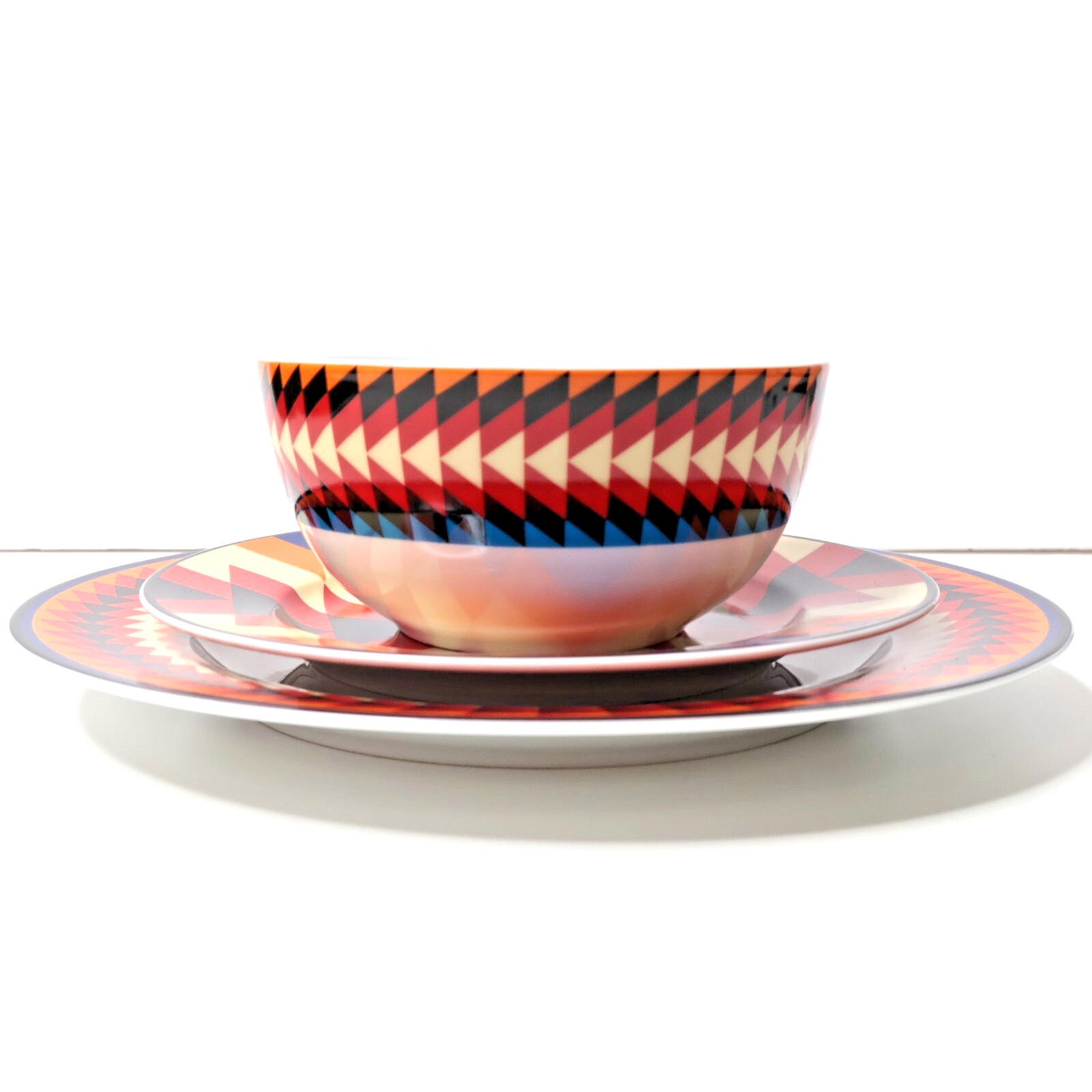 Pendleton Suwanee Aztec Dishes + Bowl RETIRED HTF Cabin Southwestern Colorful