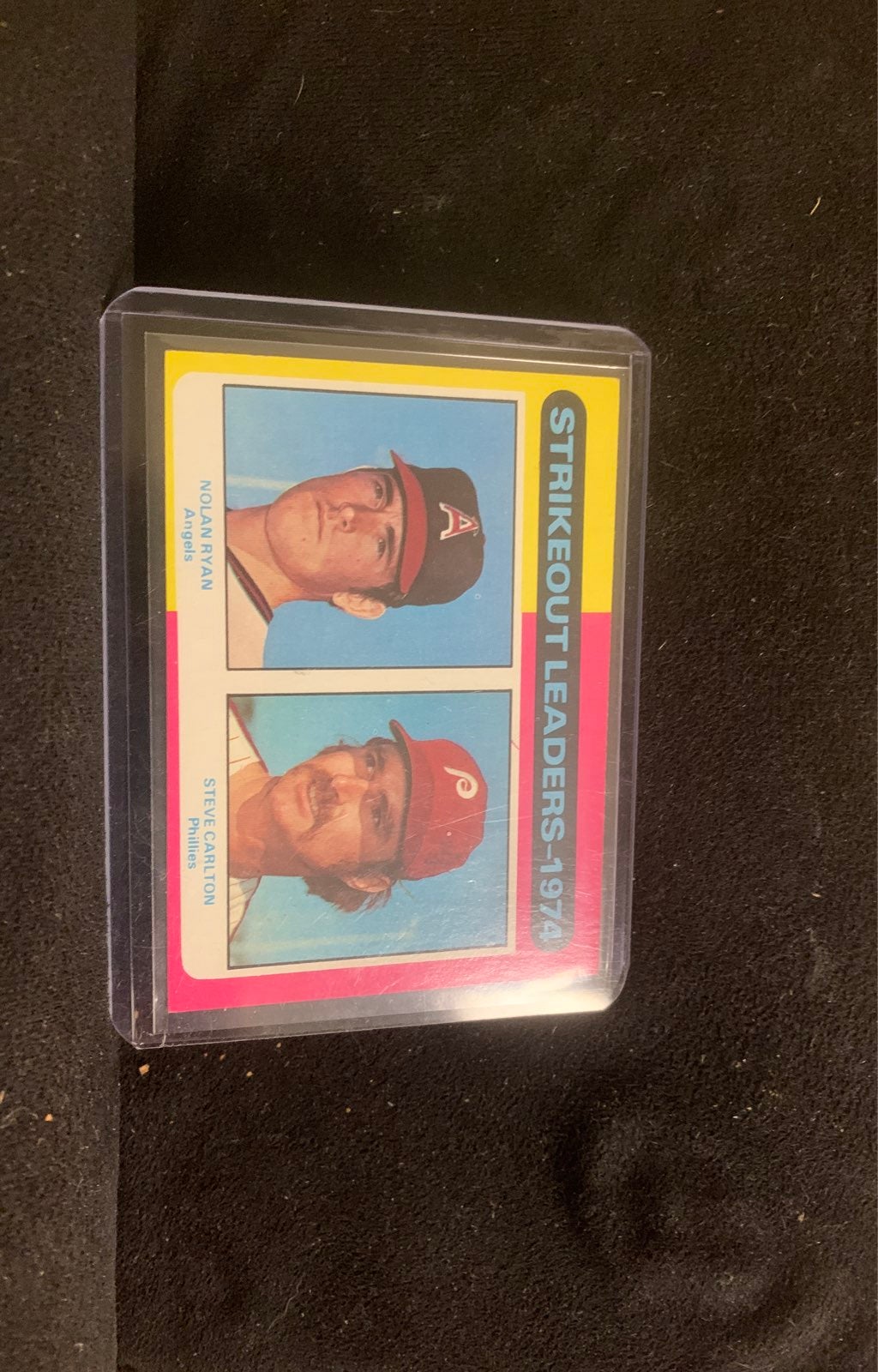 Topps 1975 Baseball Nolan Ryan & Steve Carlton Strikeout Leaders-1974 Card
