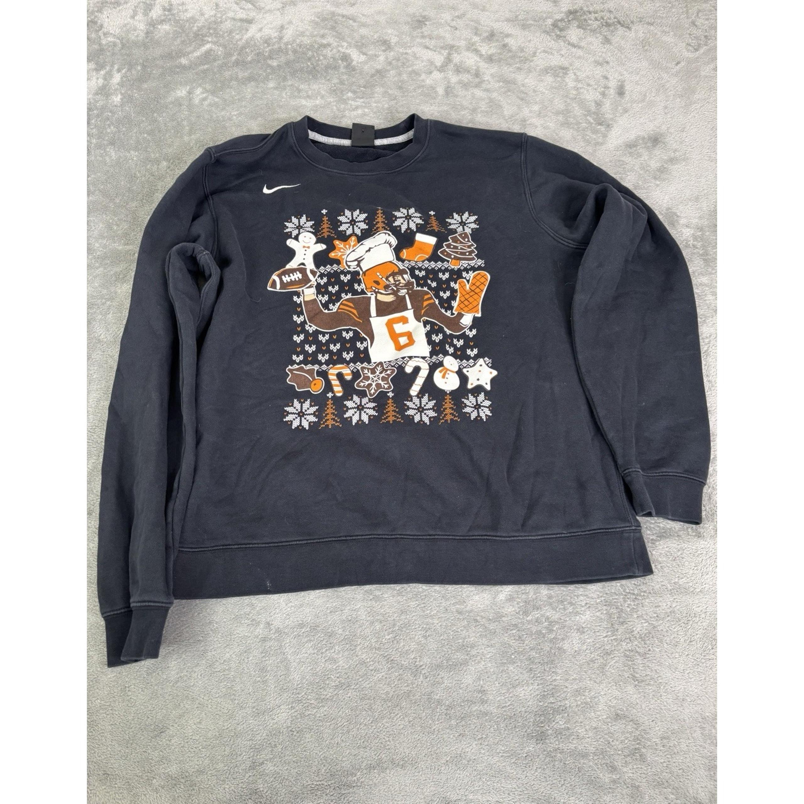 Cleveland Browns Nike Barstool Sports Sweatshirt Men's Size Large Black
