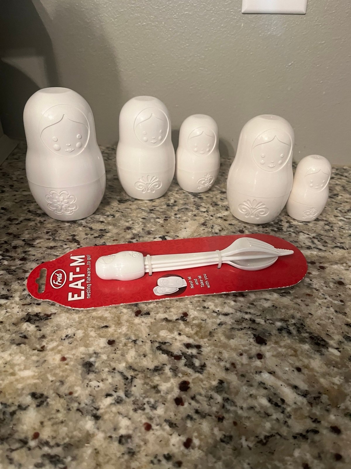 Fred Matryoshka Doll Measuring Cups, Salt & Pepper shakers & Utensils