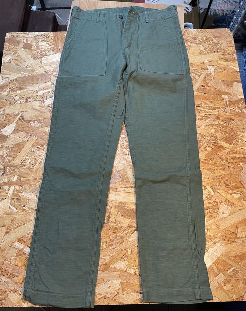 ot Slow Work Pants Olive Green XS