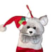 Vintage Plush 3D Hangable Grey Bear Mouse Christmas Holiday Stocking Sock Decor