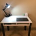 Desk with drawer - Small desk - 35 inches long, 2 drawers