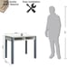 Desk with drawer - Small desk - 35 inches long, 2 drawers