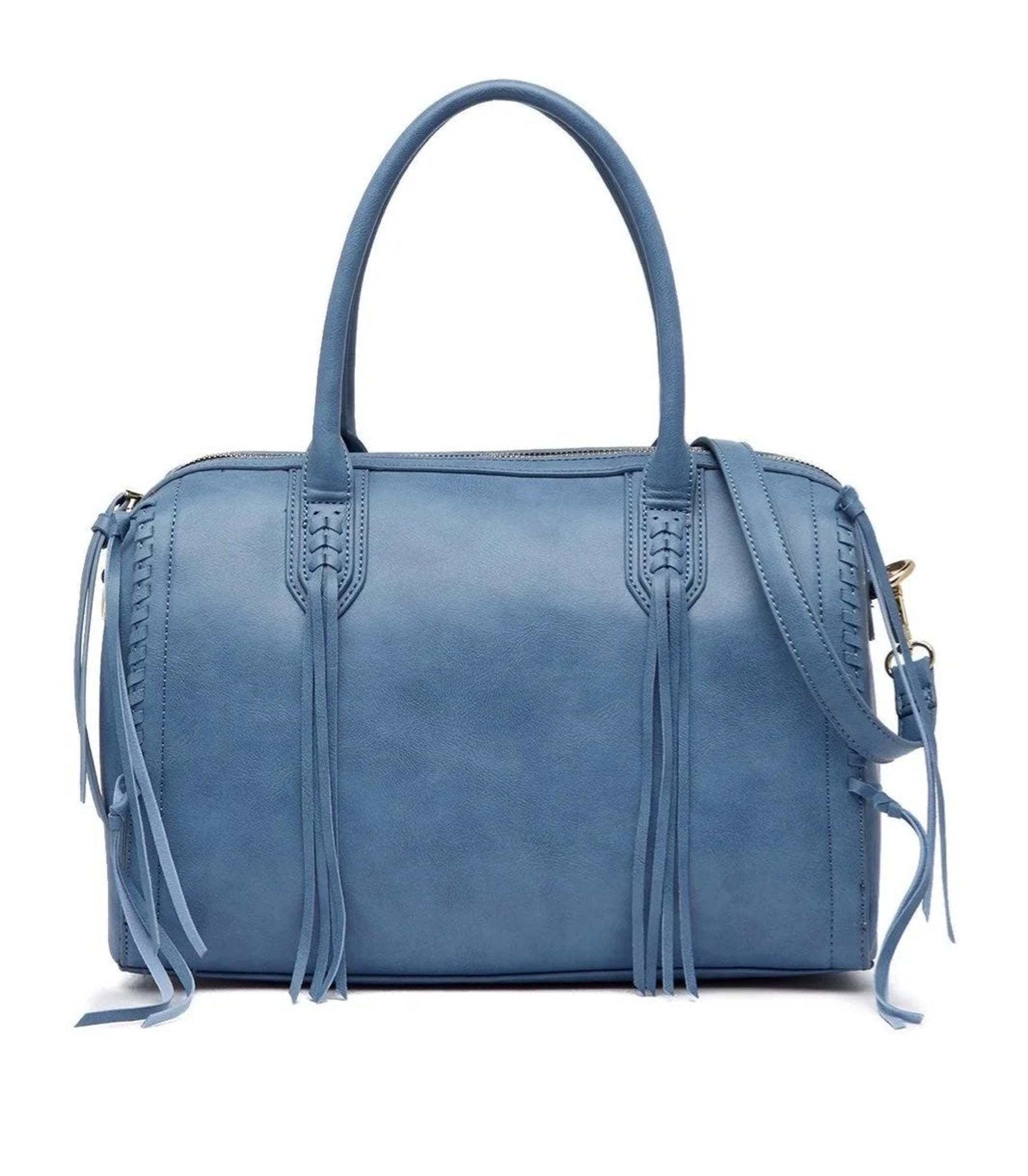 NWT Blue Urban Expressions barrel Satche