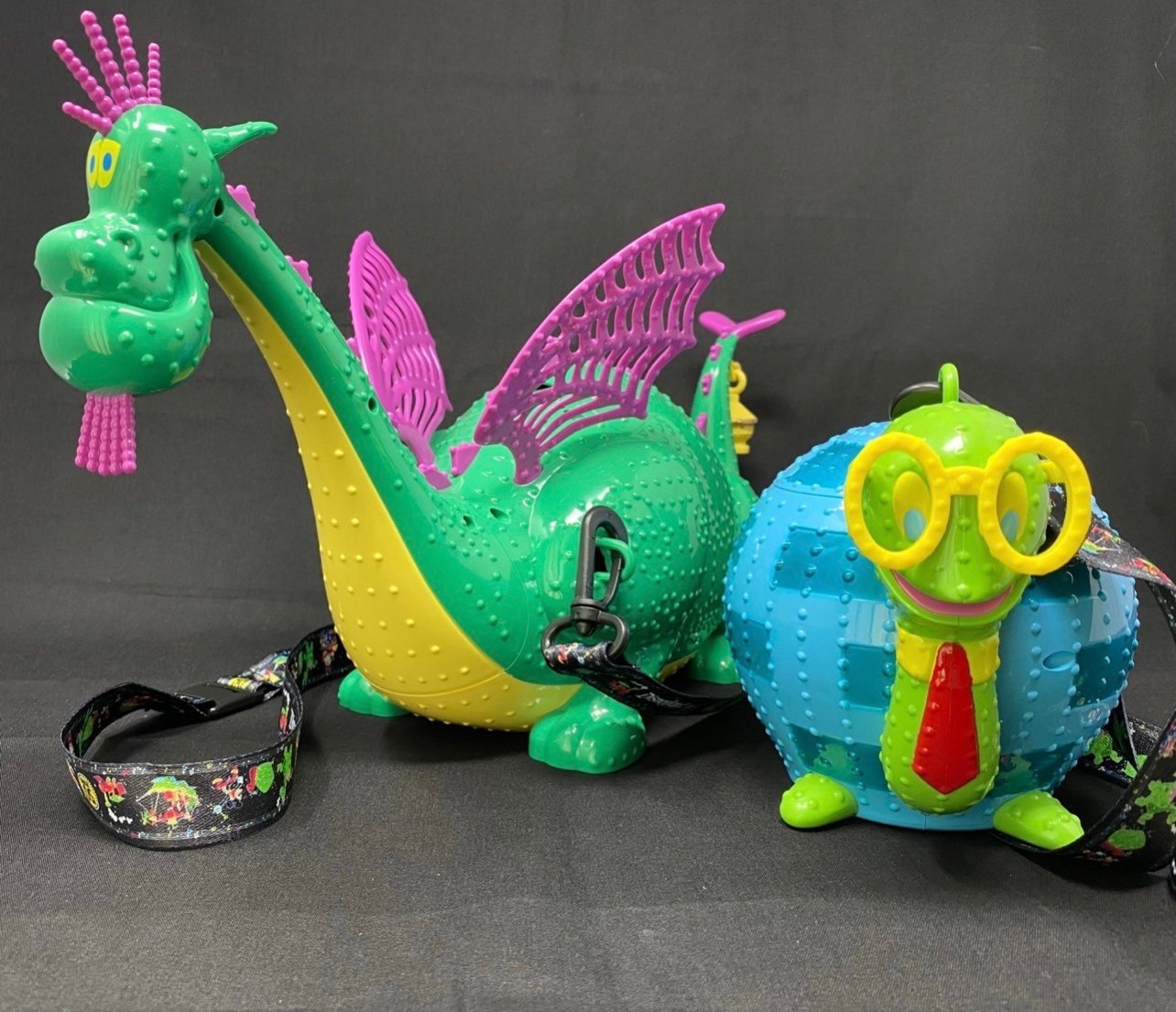 Disney parks Elliot dragon popcorn bucket and turtle sipper