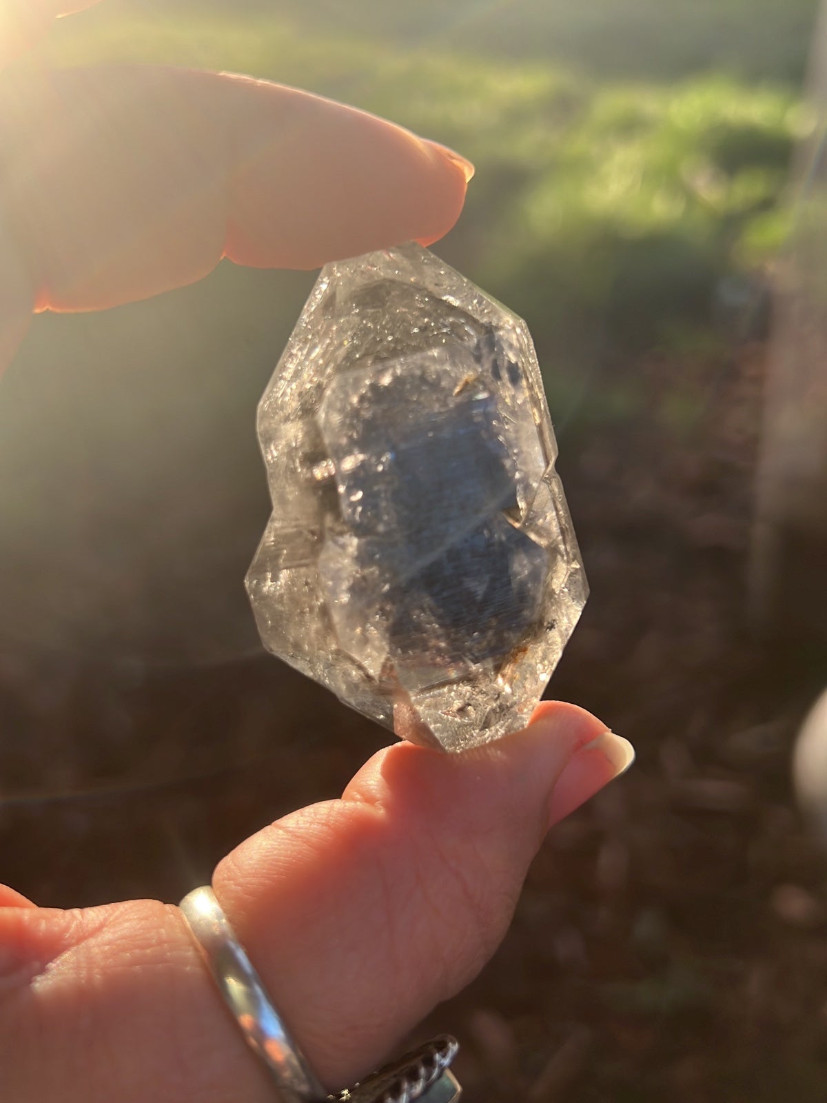 Black Phantom Herkimer Diamond