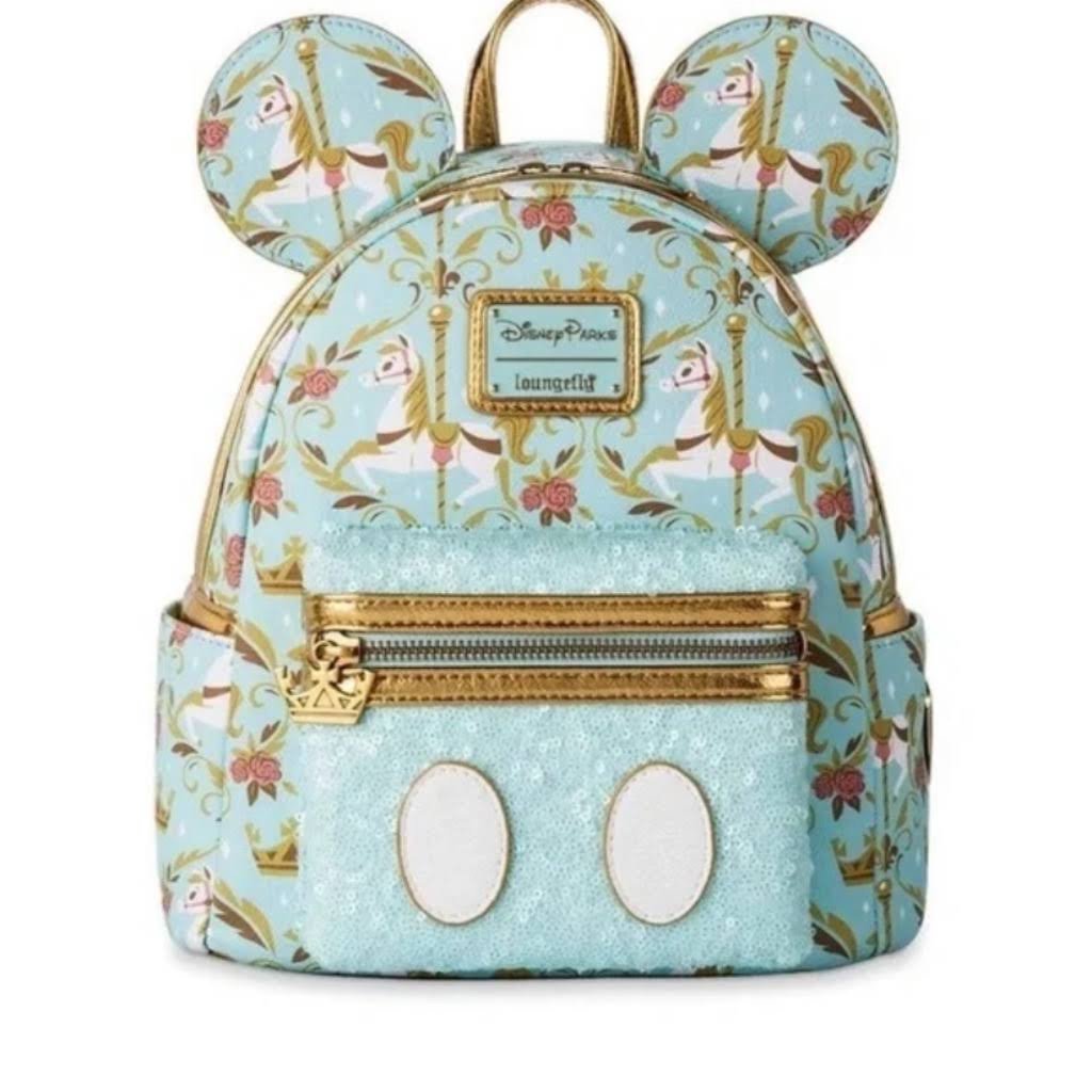 King Arthur Carousel Main Attraction Loungefly Backpack
