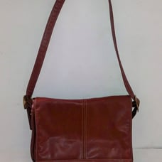 Brown Leather vintage messenger /laptop bag
