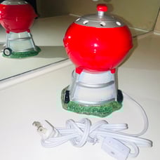 Scentsy Backyard Round Top BBQ Red Grill Element Electric Wax Warmer Retired