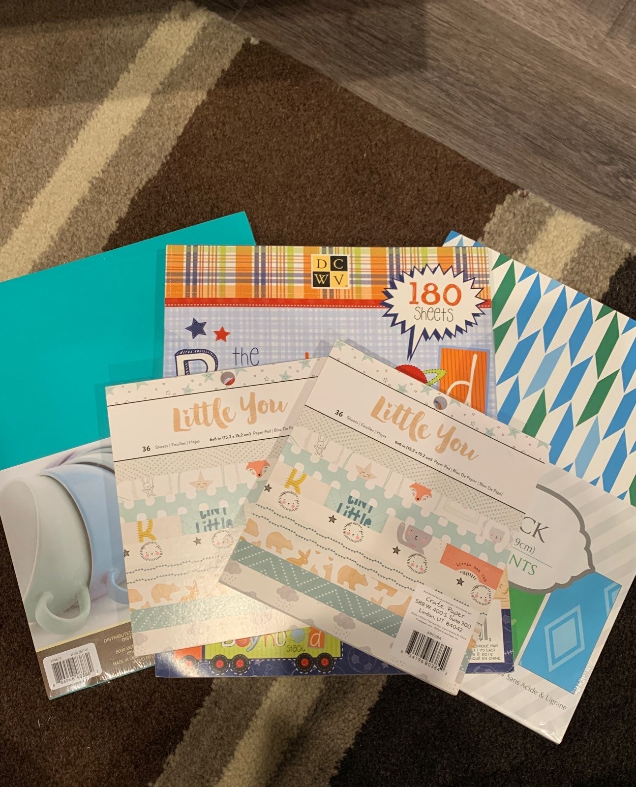 Baby boy scrapbooking collection