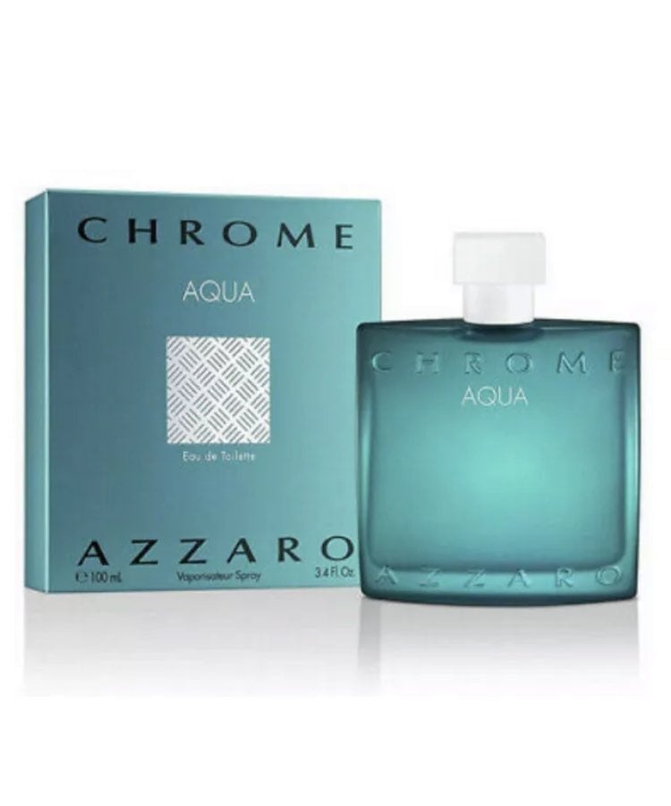 Chrome Aqua By Azzaro 3.4oz/100ml EDT Spray For Men New In Box