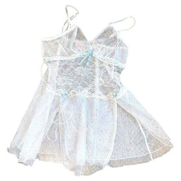 Vintage y2k lace lingerie dress
