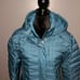 Duluth Trading Company Women’s Pertex Quantum Down Full Zip Coat Teal Blue Large