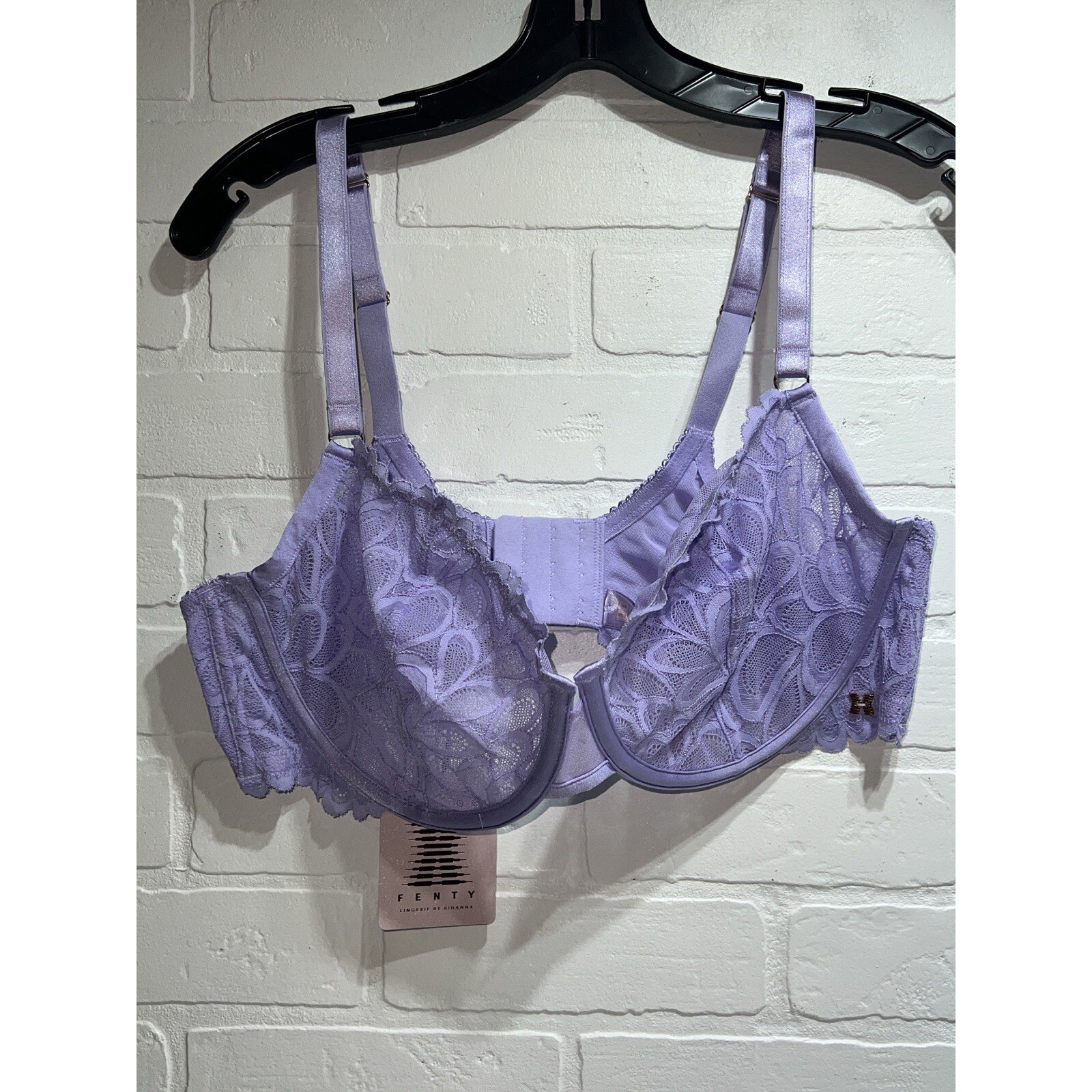 NWT Savage x Fenty C Savage Not Sorry Unlined Balconette Bra Lavender 38DD