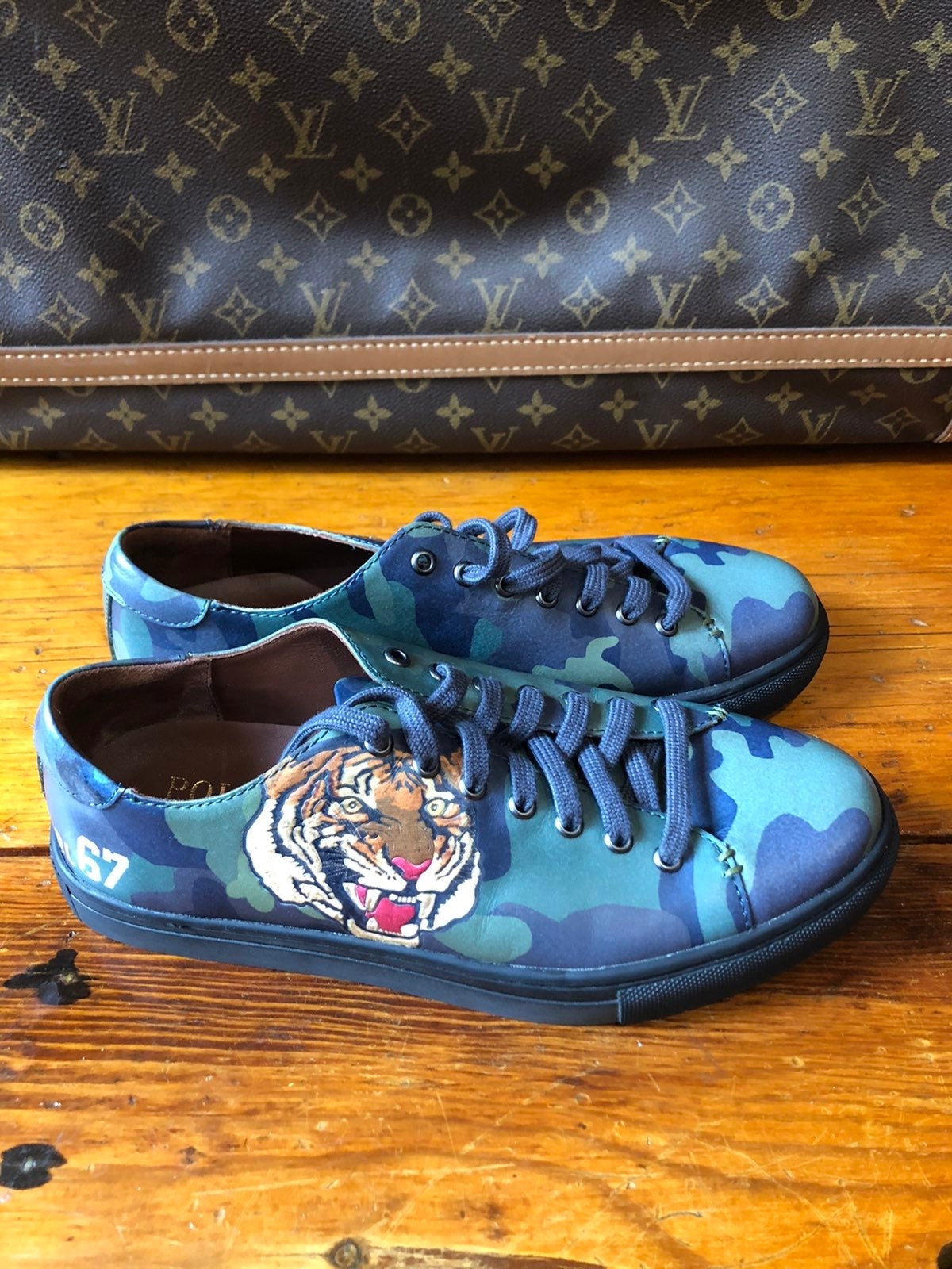 Polo Ralph Lauren Jermain Tiger Calfskin sneaker