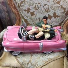 ELVIS PINK CADDY COOKIE JAR VINTAGE