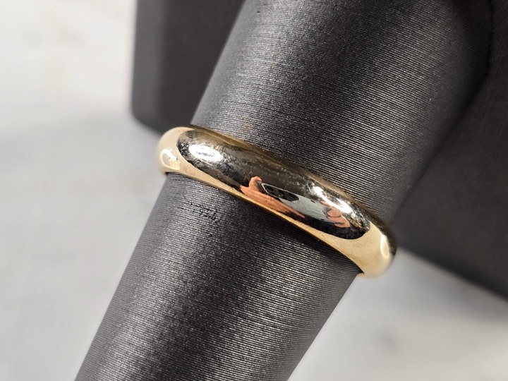 Mens Vintage Estate 14k Yellow Gold Wedding Band Ring 5.0g E4775