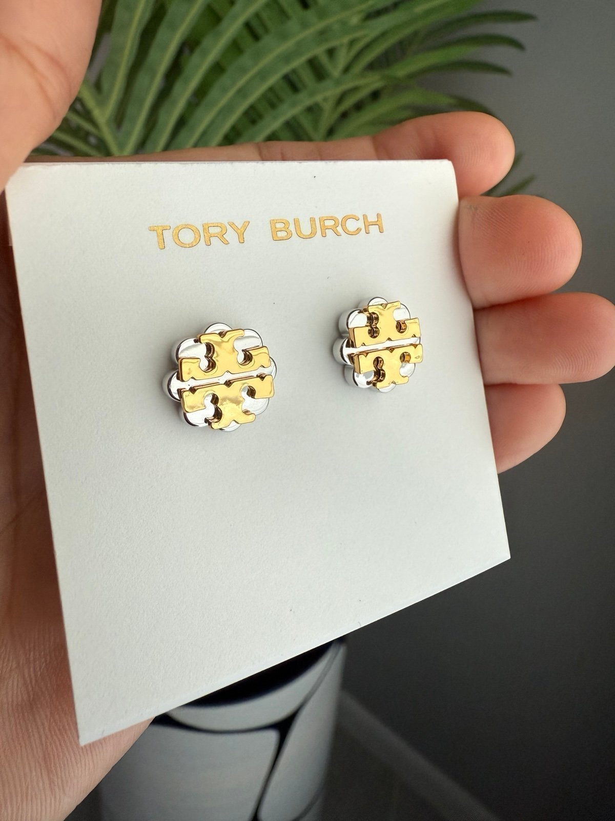 Tory Burch Double Tone Studs