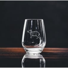 Capybara Stemless Wine Glasses x4 Premium 15 Oz Personalize Animal Wild NEW