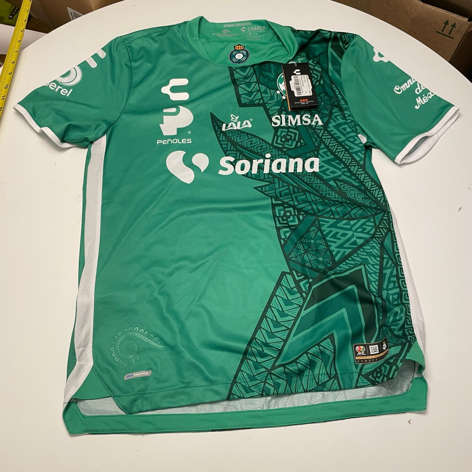 NWT Charly Liga MX Men's Soccer Third Jersey - Special Edition Alebrijes Large