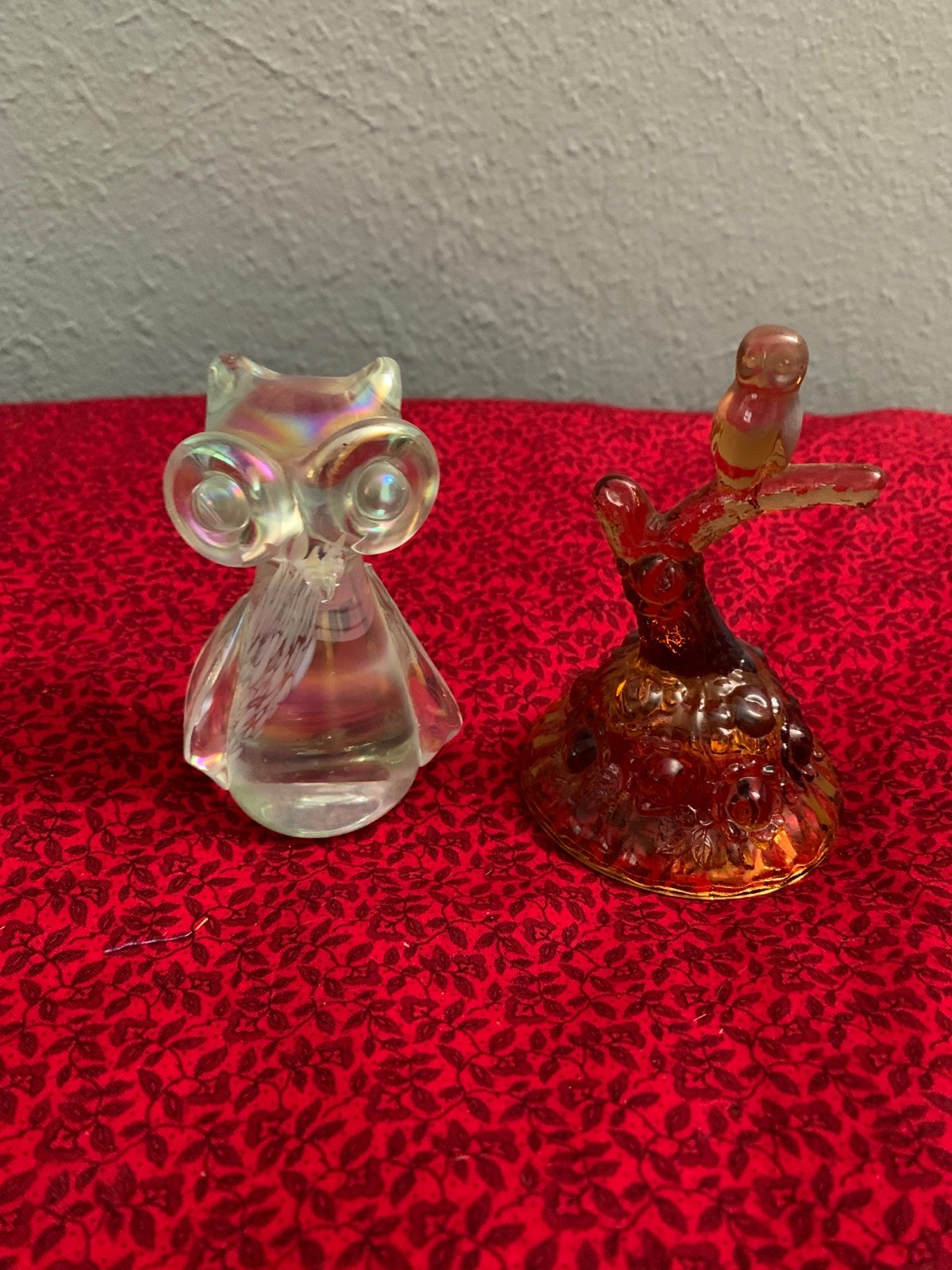 Vintage glass owls