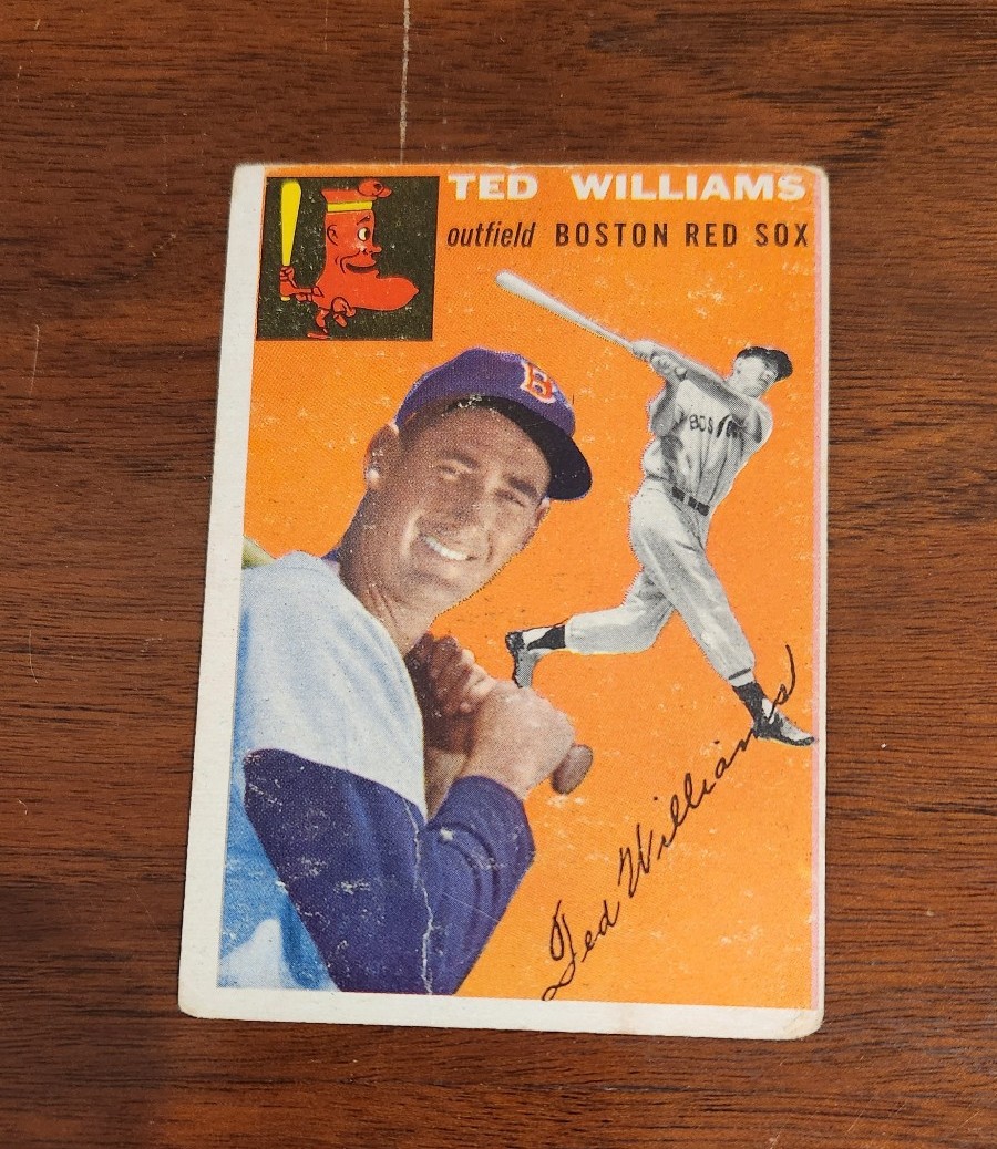 1954 topps baseball ted williams Boston red Sox