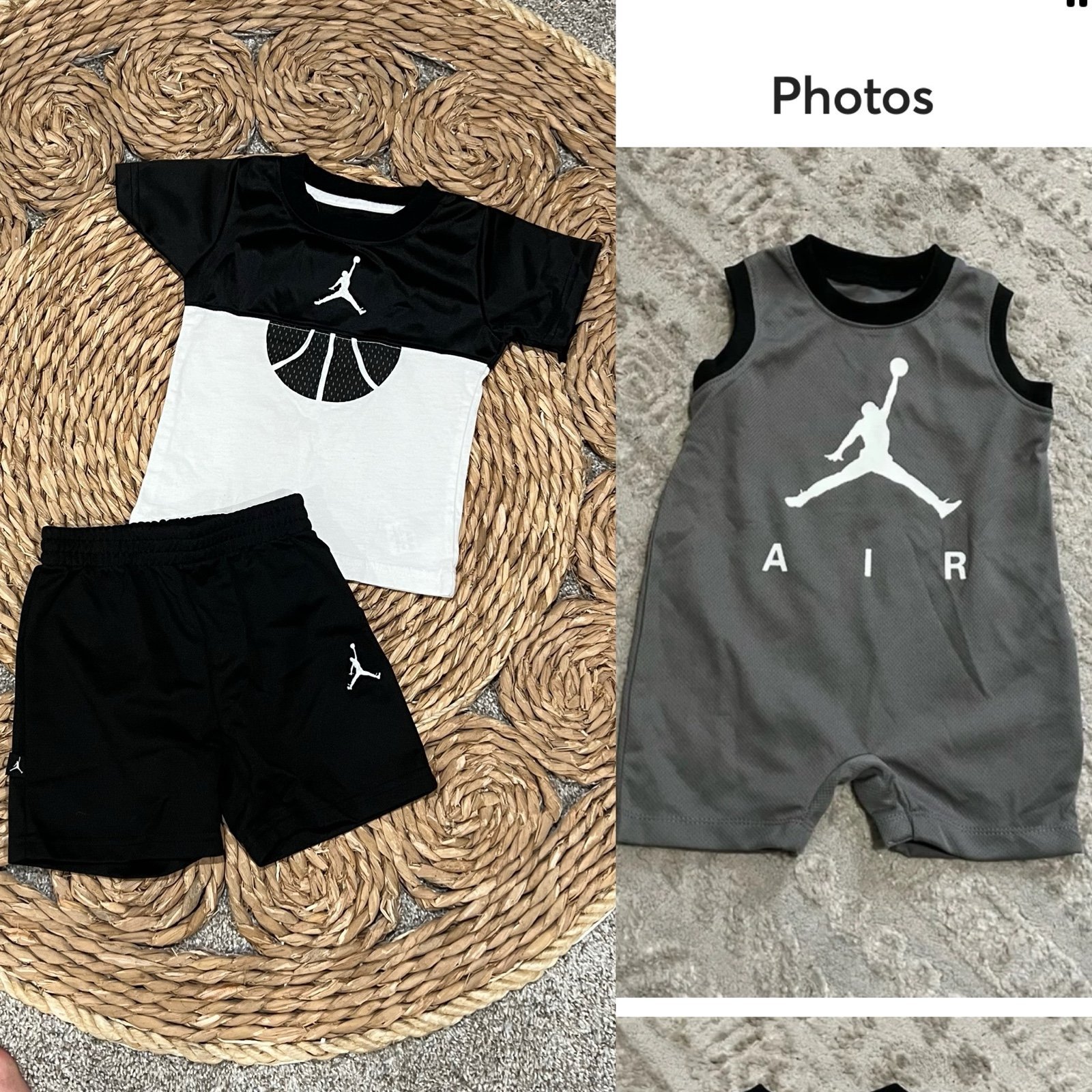 Nike Air Jordan 12 month romper and jersey & uniform