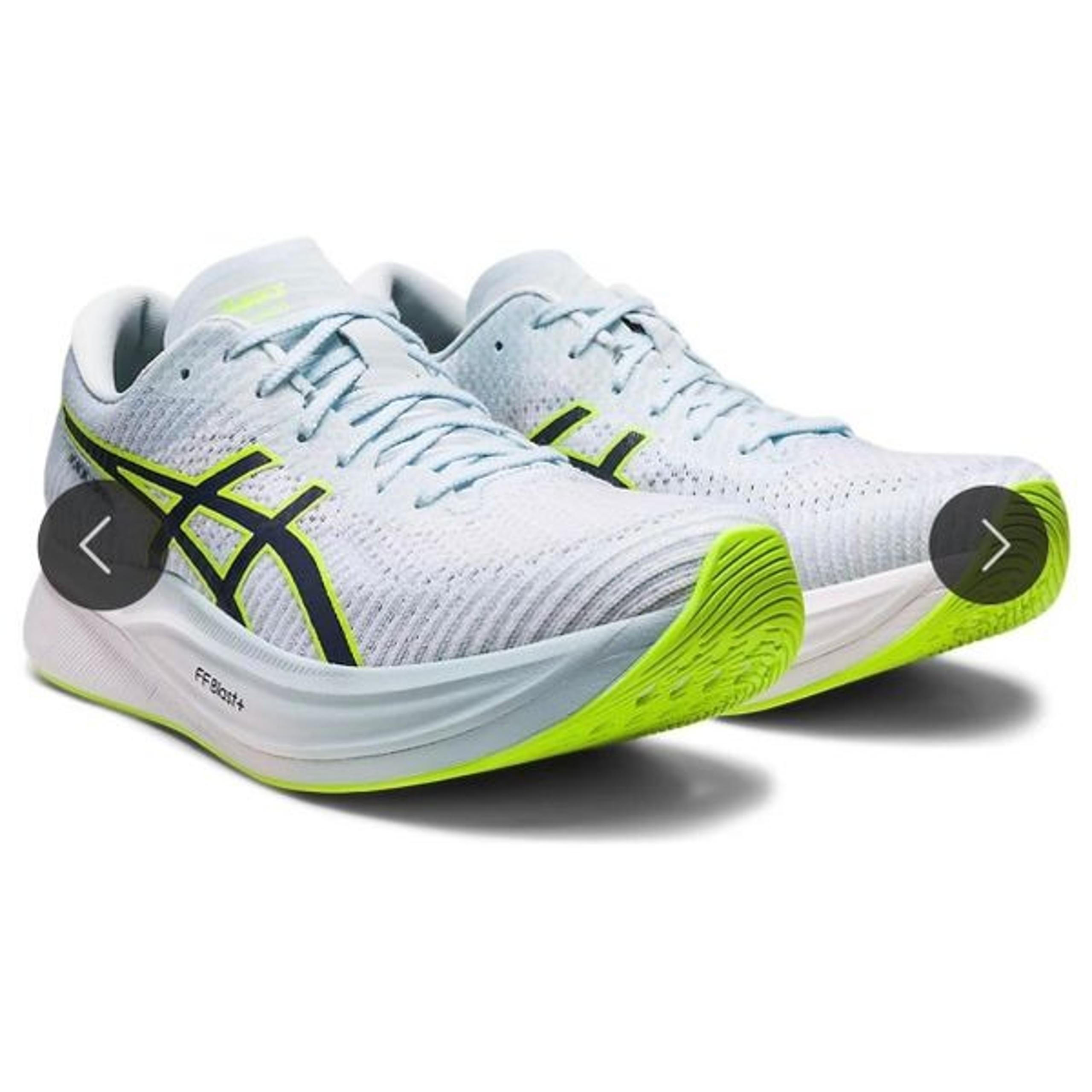Women's Asics Magic Speed 2 FF Blast + US8.5 Blue Yellow Lightening