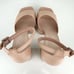 Schutz Women's Elsie Block Heel Leather Platform Sandals Sweet Rose Pink Size 10